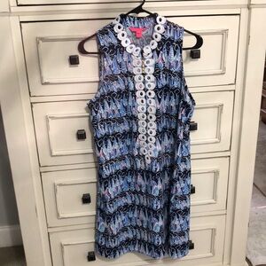 Lilly sail boats shift dress